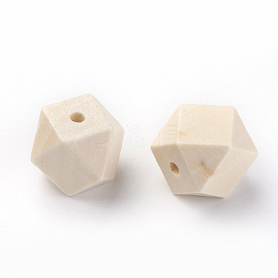 Unfinished Wood Beads WOOD-S037-107-15mm-1