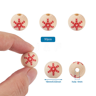 Natural Wooden Beads WOOD-TAC0010-02A-1