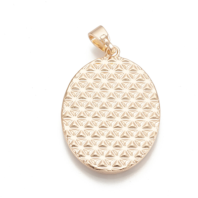 Alloy Pendant Cabochon Settings PALLOY-S108-03KC-1