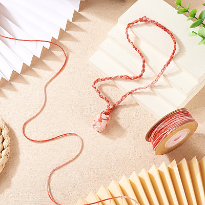 2 Rolls Segment Dyed Cotton Twisted String Cord OCOR-TA0002-95B-1