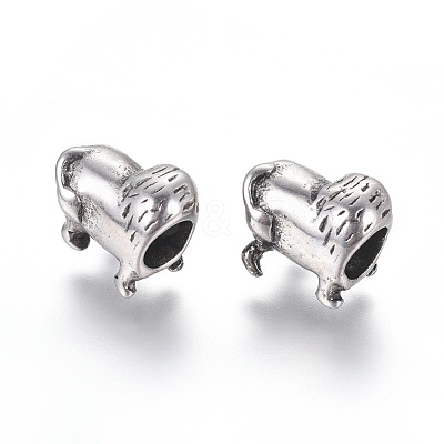 304 Stainless Steel European Beads STAS-I121-14AS-1