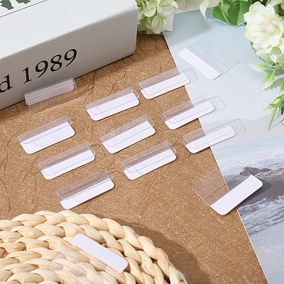 200Pcs Transparent Self Adhesive Hang Tabs KY-CA0001-57-1