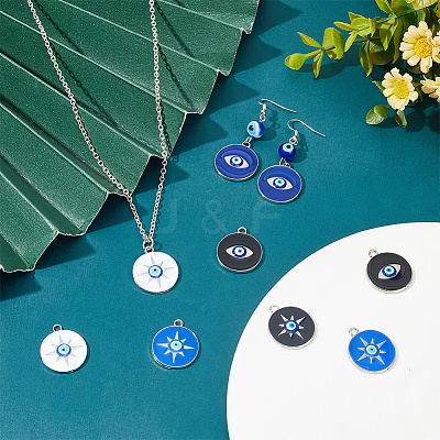 36Pcs 6 Style Alloy Pendants FIND-NB0004-31-1