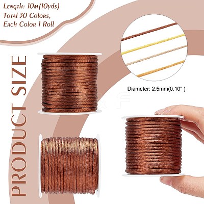 Nylon Satin Rattail Cord NWIR-PH0001-22A-1