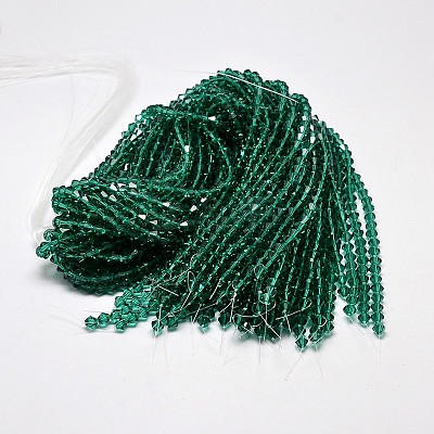 Imitate Austrian Crystal Bicone Glass Beads Strands LS-GLAA-F029-4x4mm-10-1