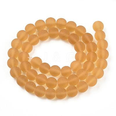 Transparent Glass Beads Strands GLAA-T032-T8mm-MD08-1