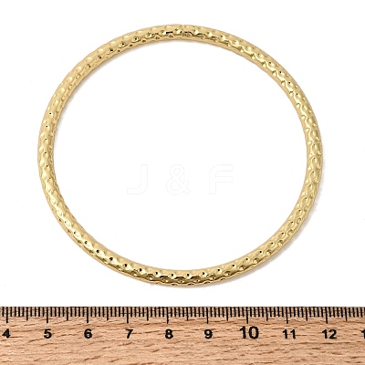 Hammered 304 Stainless Steel Bangles for Women BJEW-D408-03G-1