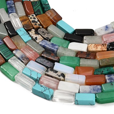 Natural & Synthetic Mixed Stone Beads Strands GG-CBA5B6F-G01-01-1