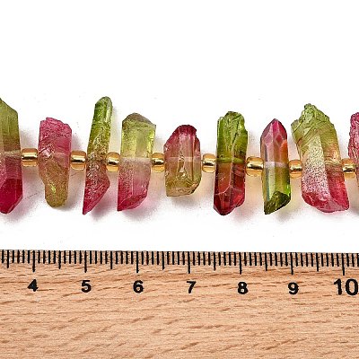 Electroplated Natural Quartz Crystal Beads Strands G-F800-D11-1