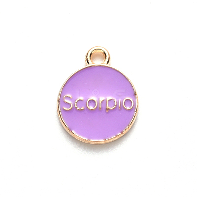 Alloy Enamel Pendants ENAM-S124-01A-01L-1