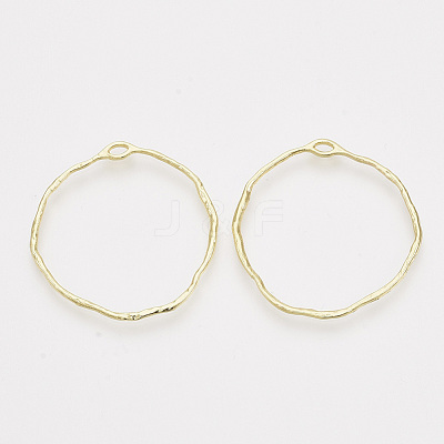 Alloy Open Back Bezel Pendants PALLOY-S121-82A-1