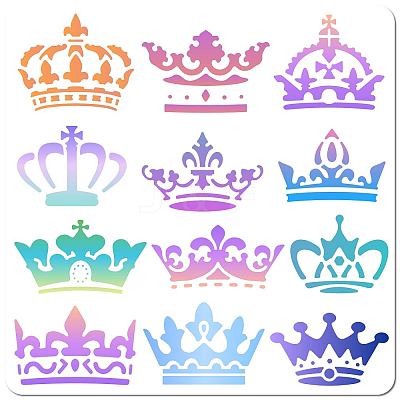 PET Plastic Hollow Out Drawing Painting Stencils Templates DIY-WH0244-290-1