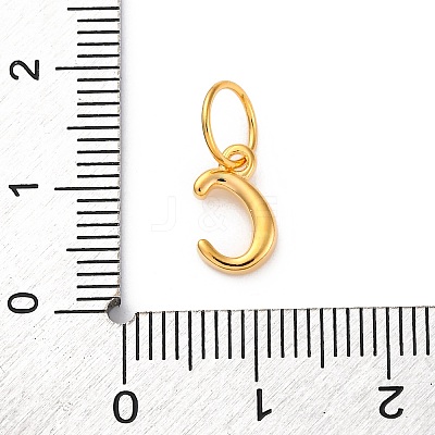925 Sterling Silver Letter Charms with Jump Rings LS-STER-R008-01G-C-1