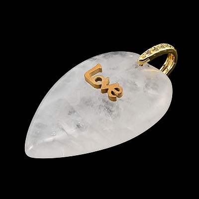 Natural Quartz Crystal Pendants G-G470-03G-10-1