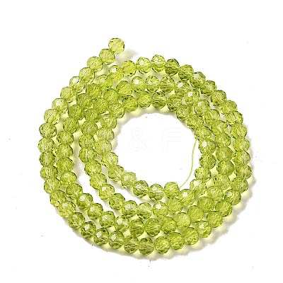 Transparent Baking Paint Glass Beads Strands DGLA-A034-T4mm-D05-1