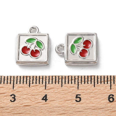 Rack Plating Alloy Enamel Pendants FIND-M038-08P-1