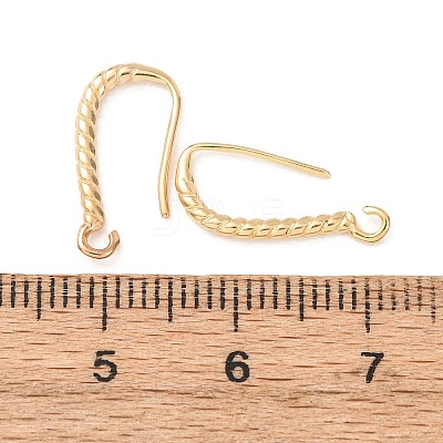 Brass Earring Hooks KK-G604-02G-1