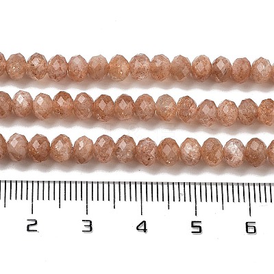 Natural Gold Sunstone Beads Strands G-B088-D18-02-1