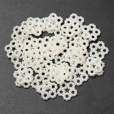 Opaque Resin Imitation Pearls Decoden Cabochons LS-RESI-F043-03-1