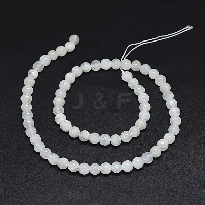 Natural Rainbow Moonstone Beads Strands G-F602-03-8mm-1