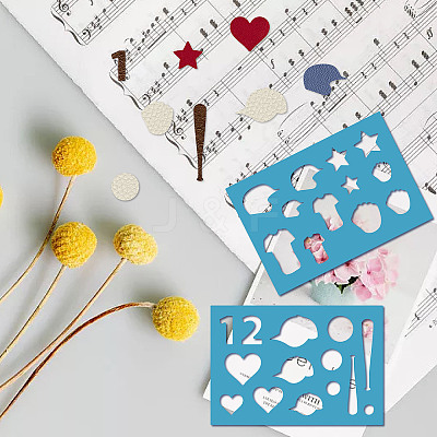 Acrylic Earring Handwork Template DIY-WH0359-069-1