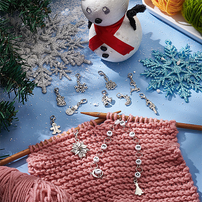 DIY Christmas Knitting Tool Sets HJEW-BC00022-1
