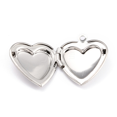 Non-Tarnish 316 Stainless Steel Locket Pendants STAS-L258-005A-P-1