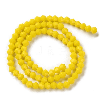 Opaque Solid Color Imitation Jade Glass Beads Strands GLAA-F029-P4mm-05-1