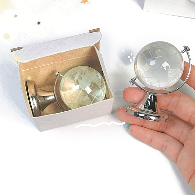Featuring Brass and Glass Rotating Globe with Acid Etched Map PW-WGAE513-01-1