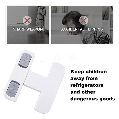 ABS Refrigerator Child Safety Lock Set AJEW-WH0189-70-1