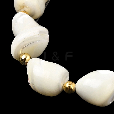 Natural Trochid Shell/Trochus Shell Beads Strands BSHE-A002-07-1