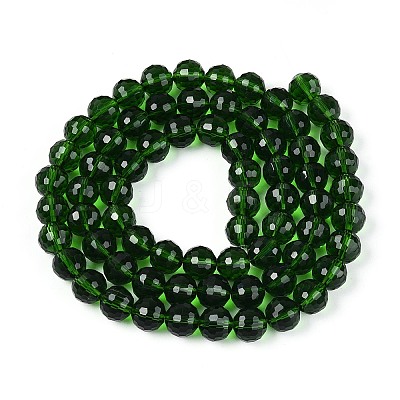 Transparent Glass Bead Strands GLAA-R095-8mm-29-1