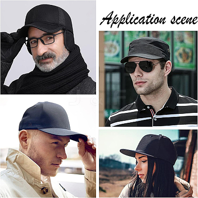 12Pcs 2 Colors PE Plastic Hat Brims DIY-BC0008-99-1