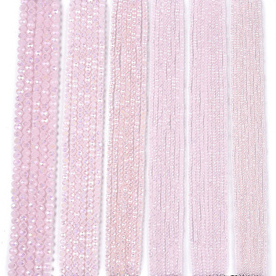 Electroplate Glass Beads Strands EGLA-A044-J2mm-B02-1