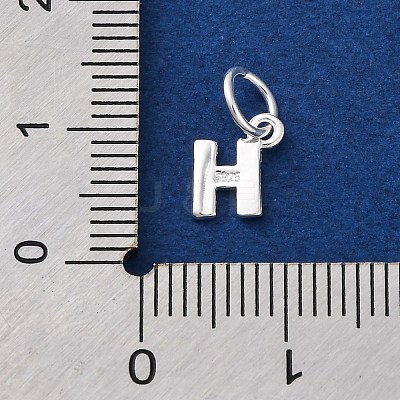 925 Sterling Silver Letter Charms LS-STER-C012-01S-H-1