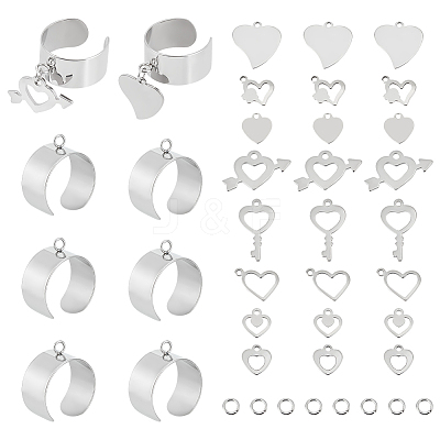 DIY Charm Cuff Ring Making Kit STAS-UN0051-39-1