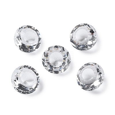Transparent Glass Rhinestone Cabochons RGLA-B003-10A-10-1