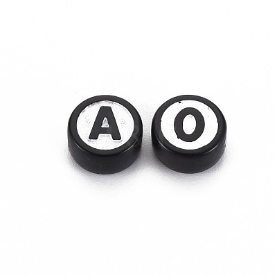 Opaque Acrylic Beads X-SACR-S275-01A-1