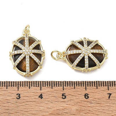 Natural Tiger Eye Faceted Pendants GG-CBA42CA-04G-01-1