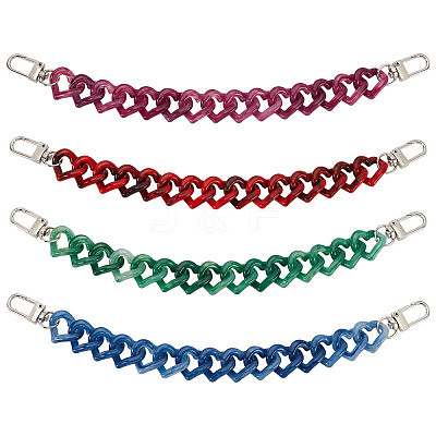 8Pcs 4 Colors Acrylic Boot Strap Chains FIND-GO00004-1