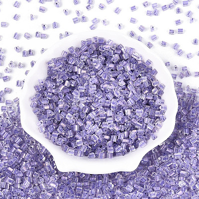 Transparent Inside Colours Glass Seed Beads SEED-T007-13I-1