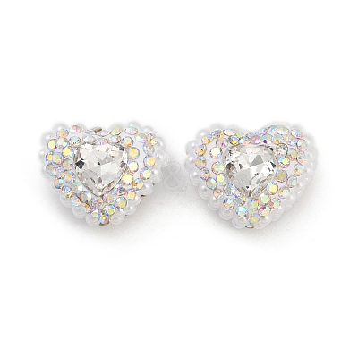 Polymer Clay Glass Rhinestone Beads CLAY-NH0001-13E-1