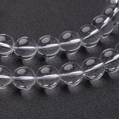 Synthetic Quartz Crystal Beads Strands GSR14mmA039-1-1
