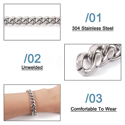 DIY Chain Bracelet Necklace Making Kit DIY-YS0001-71-1