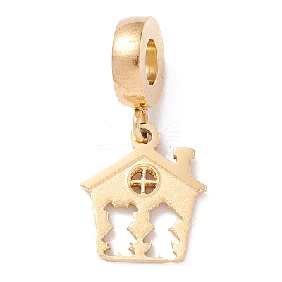 304 Stainless Steel European Dangle Charms STAS-I192-05-1