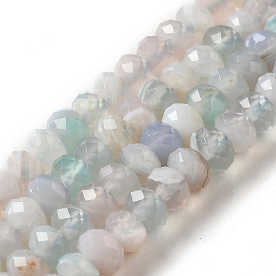 Natural Banded Agate/Striped Agate Beads Strands G-E605-A02-01F-1