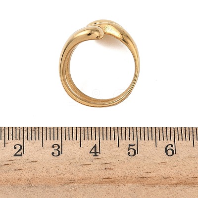 304 Stainless Steel Cuff Rings RJEW-Z118-12G-1