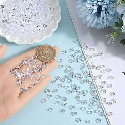 4 Sets Acrylic Rhinestone Pointed Back Cabochons GACR-SP0001-02A-1