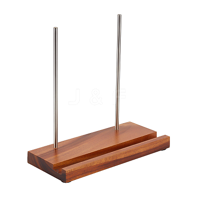 Wood Toilet Paper Holder Stand DJEW-WH0039-57-1