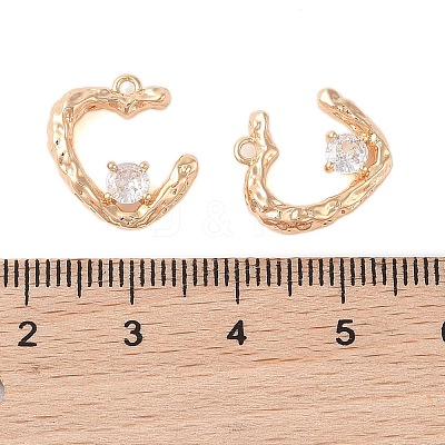 Brass Pendants with Clear Glass KK-N254-55G-1